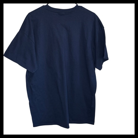 NWOT Gildan Ultra Cotton Navy Blue Funny Graphic T-Shirt Even My Shrink XL Mens - Picture 2 of 6